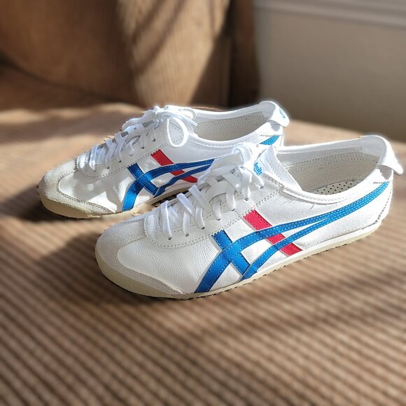 Onitsuka Tiger Mexico 66 Other - Onitsuka Tiger Mexico 66 Leather Lace Up Sneakers White DL408 Mens Size 9.5 US